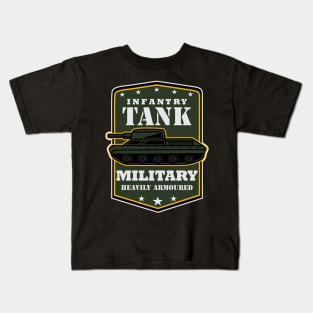 Infantry Tank Cartoon Kids T-Shirt